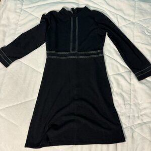 Long sleeve black dress